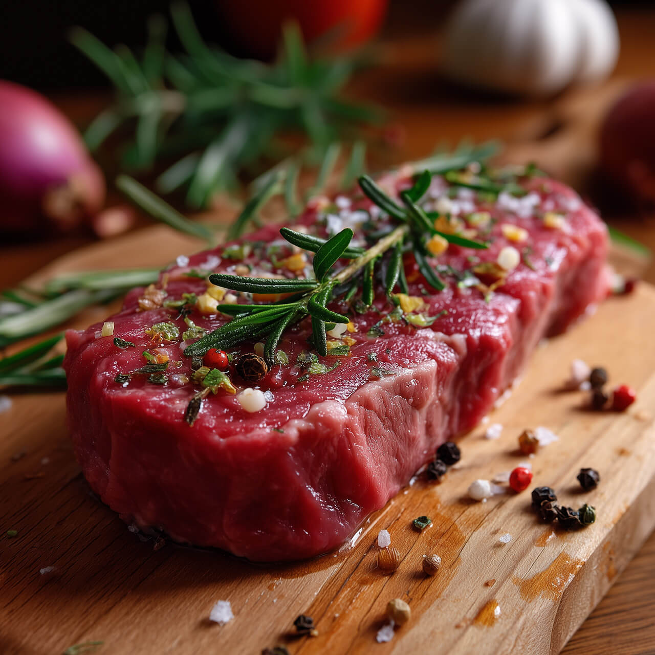 Gemarineerde rib eye steak